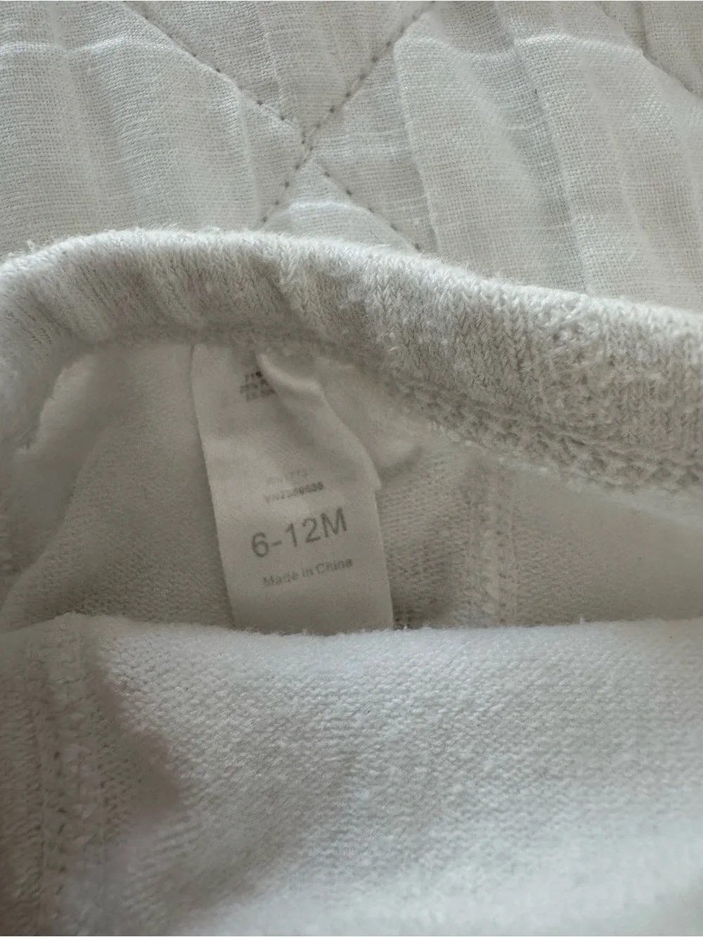 White Cotton Blend Baby Tights - White